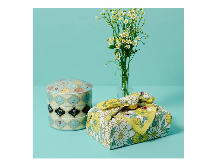 九谷焼三段重/ナタリー・レテ×アフタヌーンティーコラボ 新品