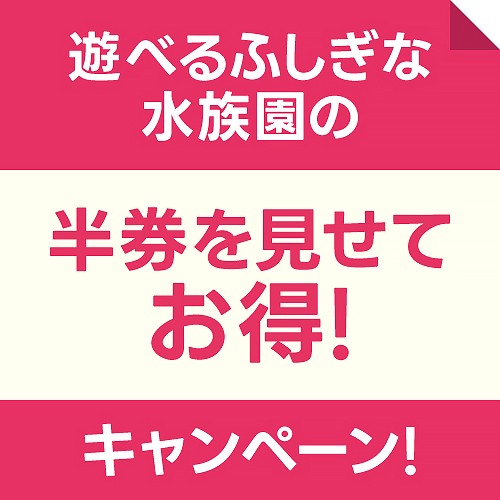 遊べるふしぎな水族園 半券を見せてお得！キャンペーン